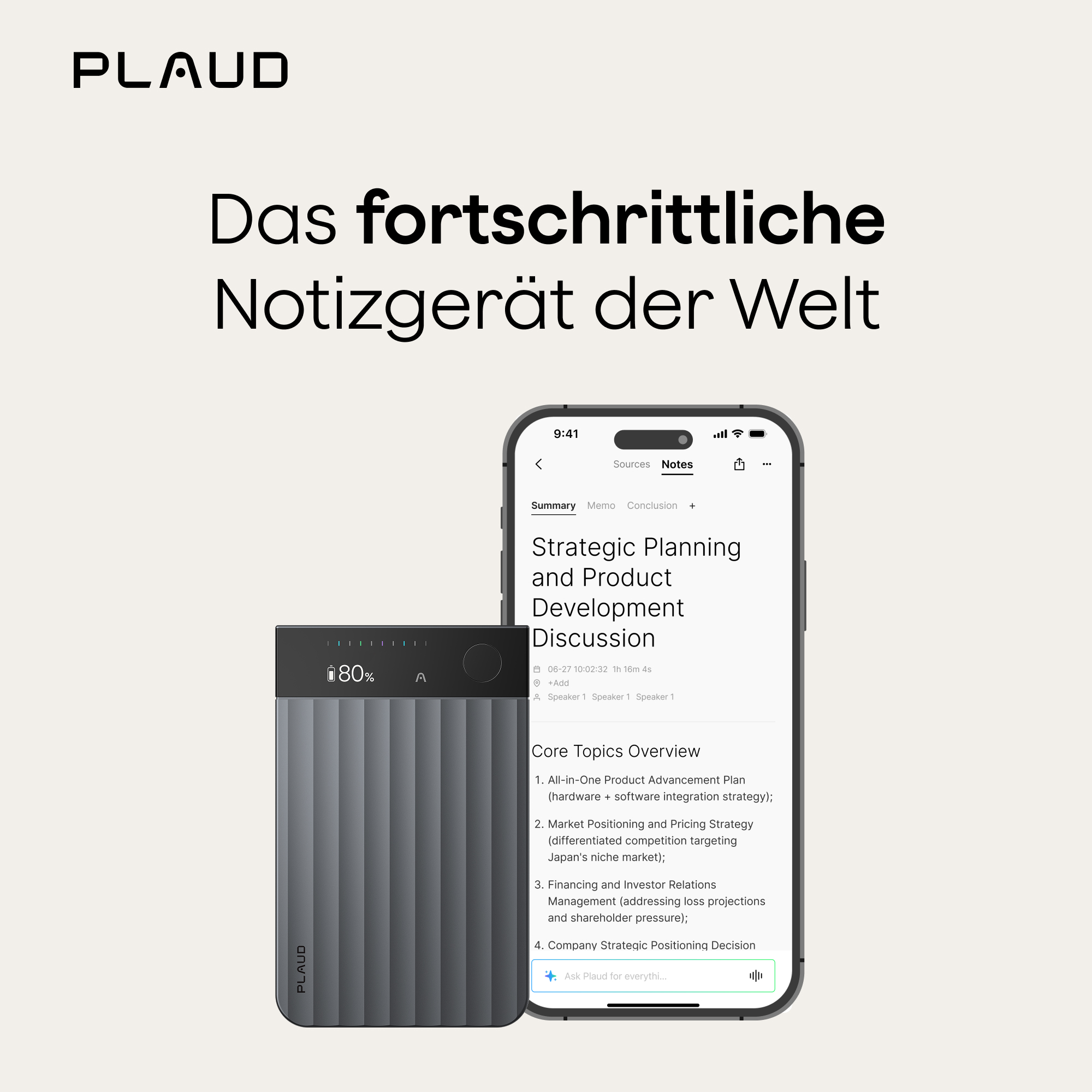Plaud Note Pro Produktbeschreibung